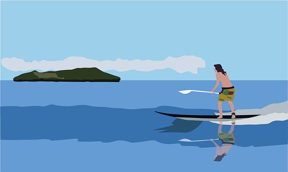 Stand Up Paddleboarding, Mar, Ilha