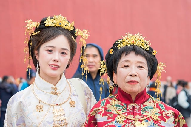 Ropa Tradicional, Dos Personas, Beijing