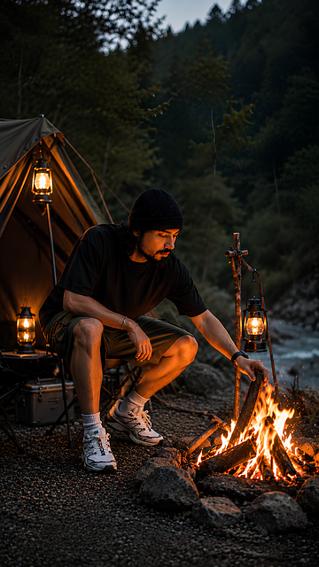 Free Campfire Camping illustration and picture