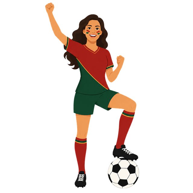 Portugal, Futebol, Fã, Mulher