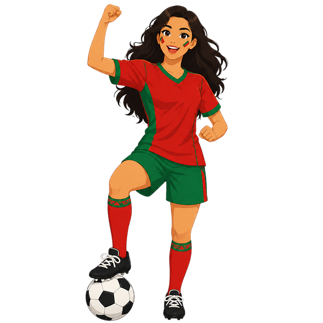 Free morocco fan football vector