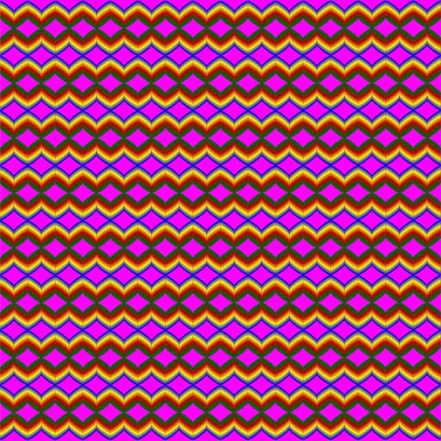 Free optical illusion textile design home decor illustration