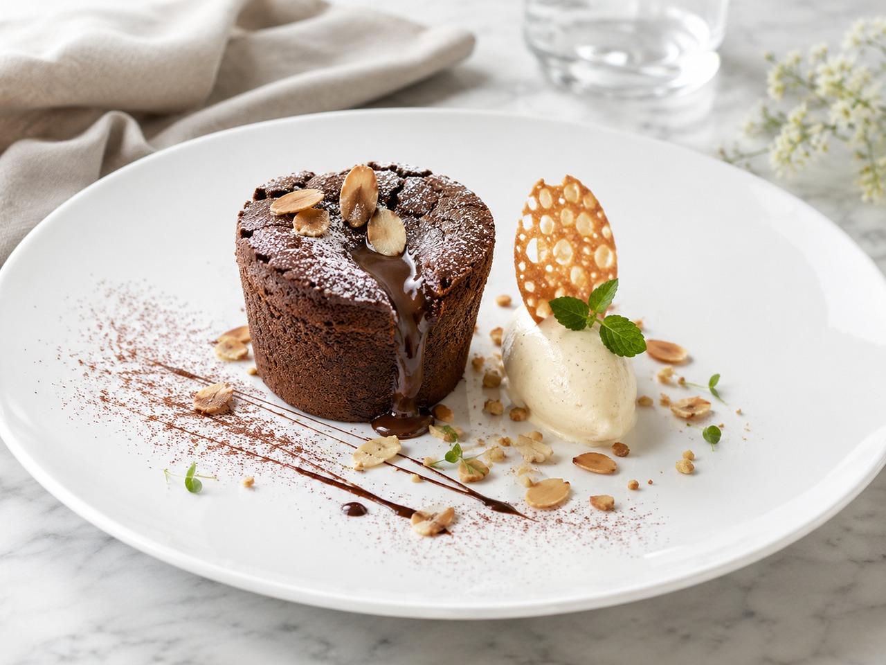 Chocolate Lava Cake - free online jigsaw puzzle photo