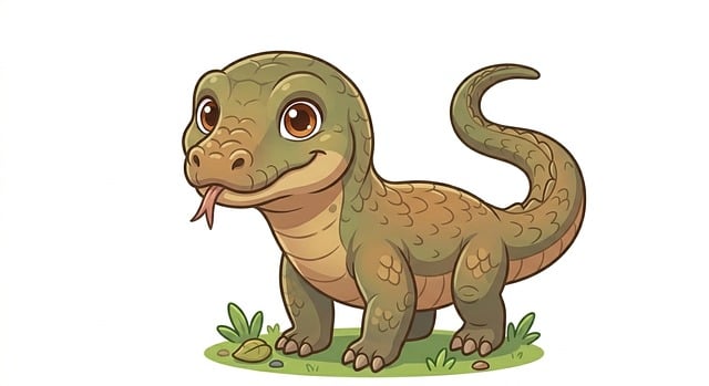 Free Dragon Komodo illustration and picture