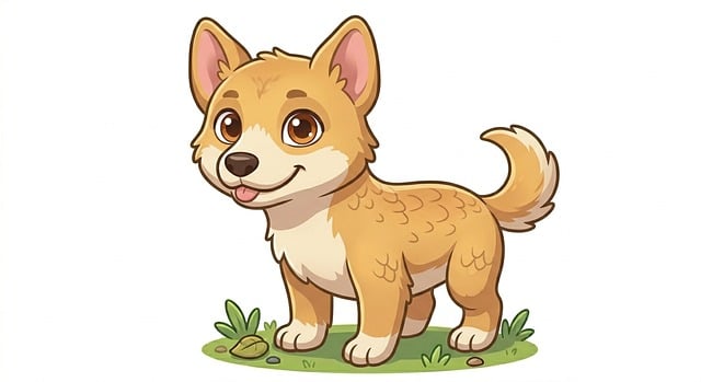 Free Cartoon Dog illustration and picture