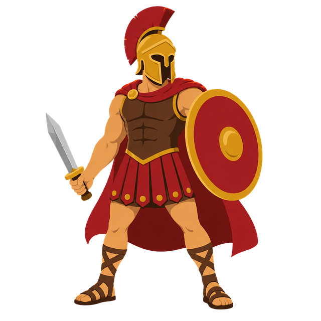 Free roman warrior gladiator soldier vector
