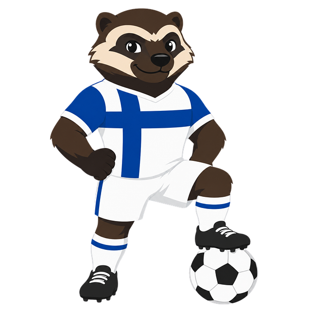 Free mascot finland football vector