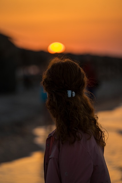 Free Sunset Woman photo and picture