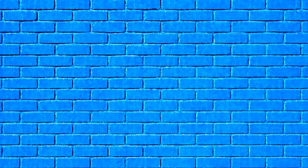 Free Blue Brick Pattern photo and picture