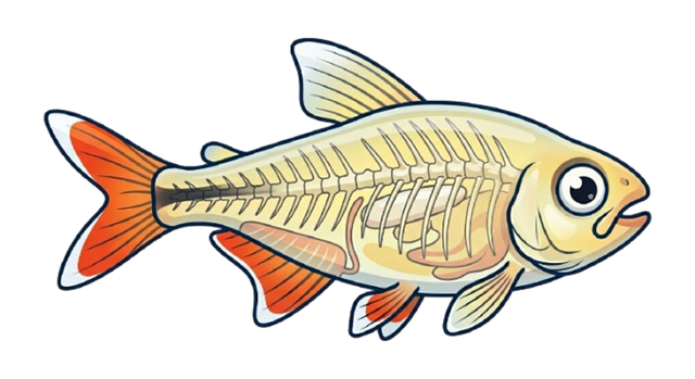 Free Fish Skeleton illustration and picture