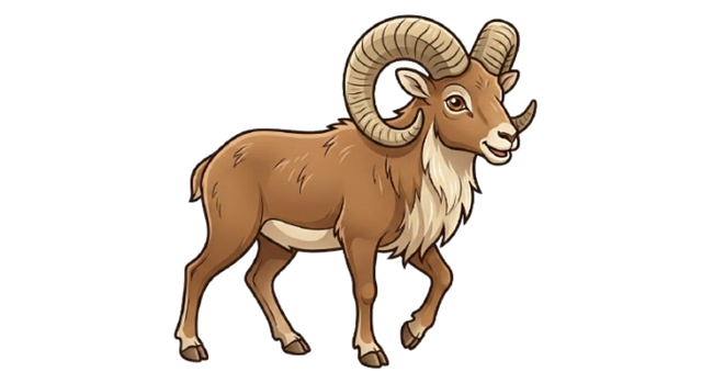 Free Urial Wild Sheep illustration and picture