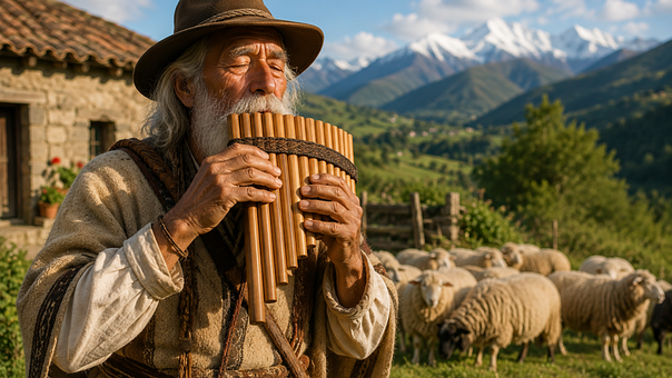 Free Pan Flute Shepherd illustration and picture