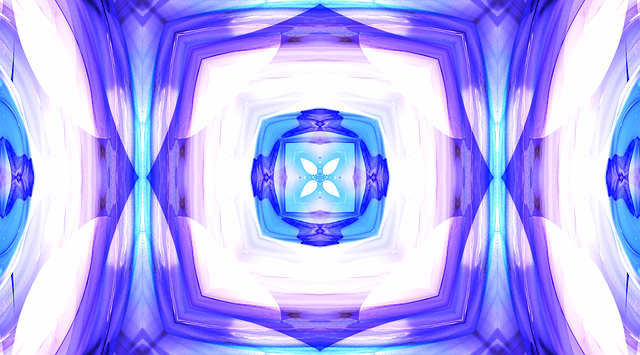 Free abstract colorful symmetry illustration