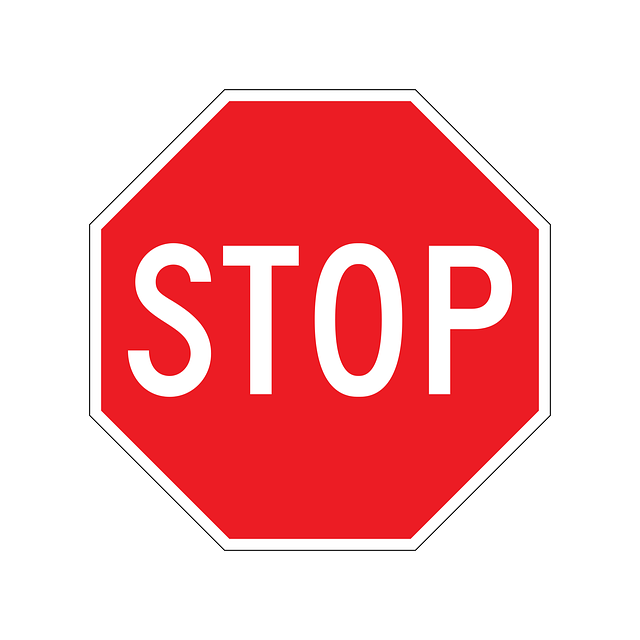 Free stop sign traffic octagon vector