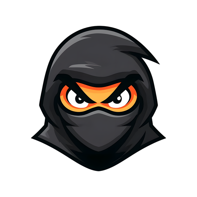 Ninja, Maske, Augen, Geometrisch
