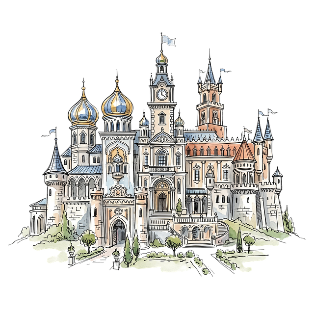 Basm, Castel, Cupolă, Turn, Negru