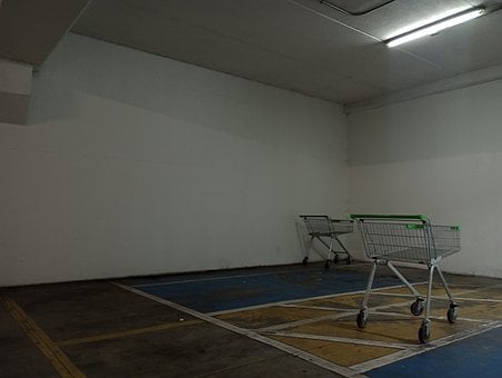 Fluorescent, Cărucior De Cumpărături