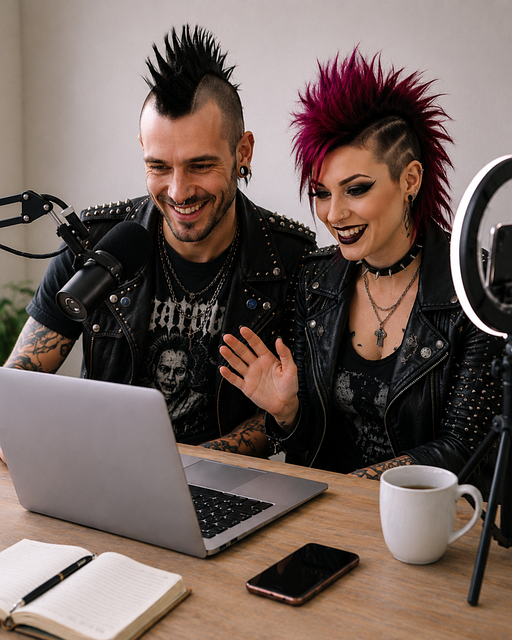 Free Punk Couple illustration and picture