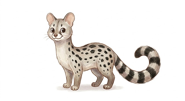Free Genet Spotted illustration and picture