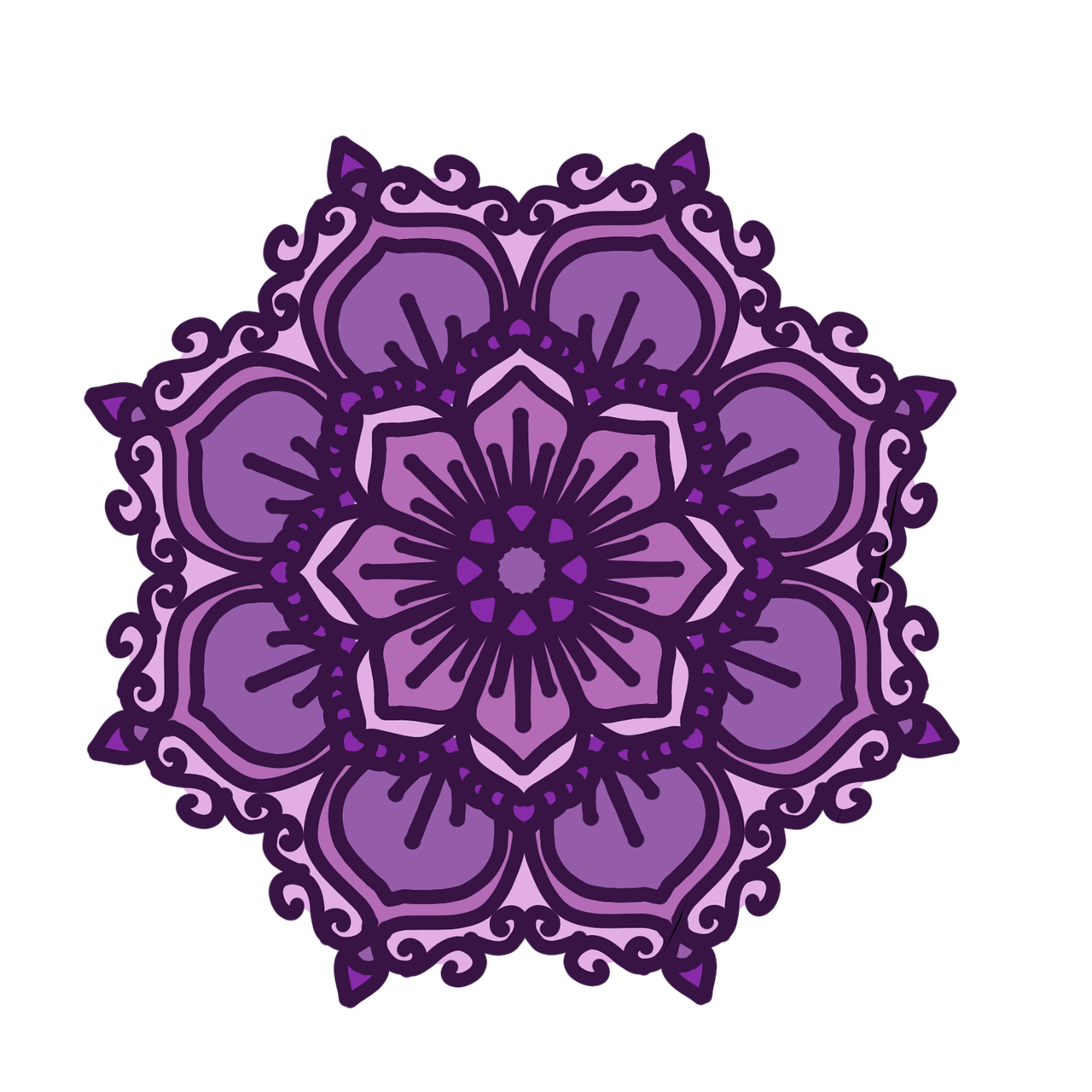 Free mandala design pattern illustration
