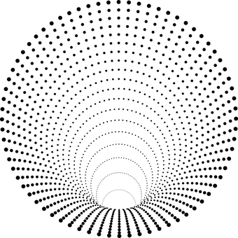 Halbton, Radial, Konzentrische Kreise
