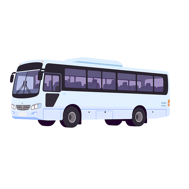 Free bus transport vehicle illustration