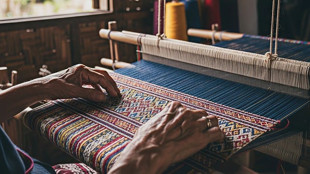 Free loom handcraft textiles illustration