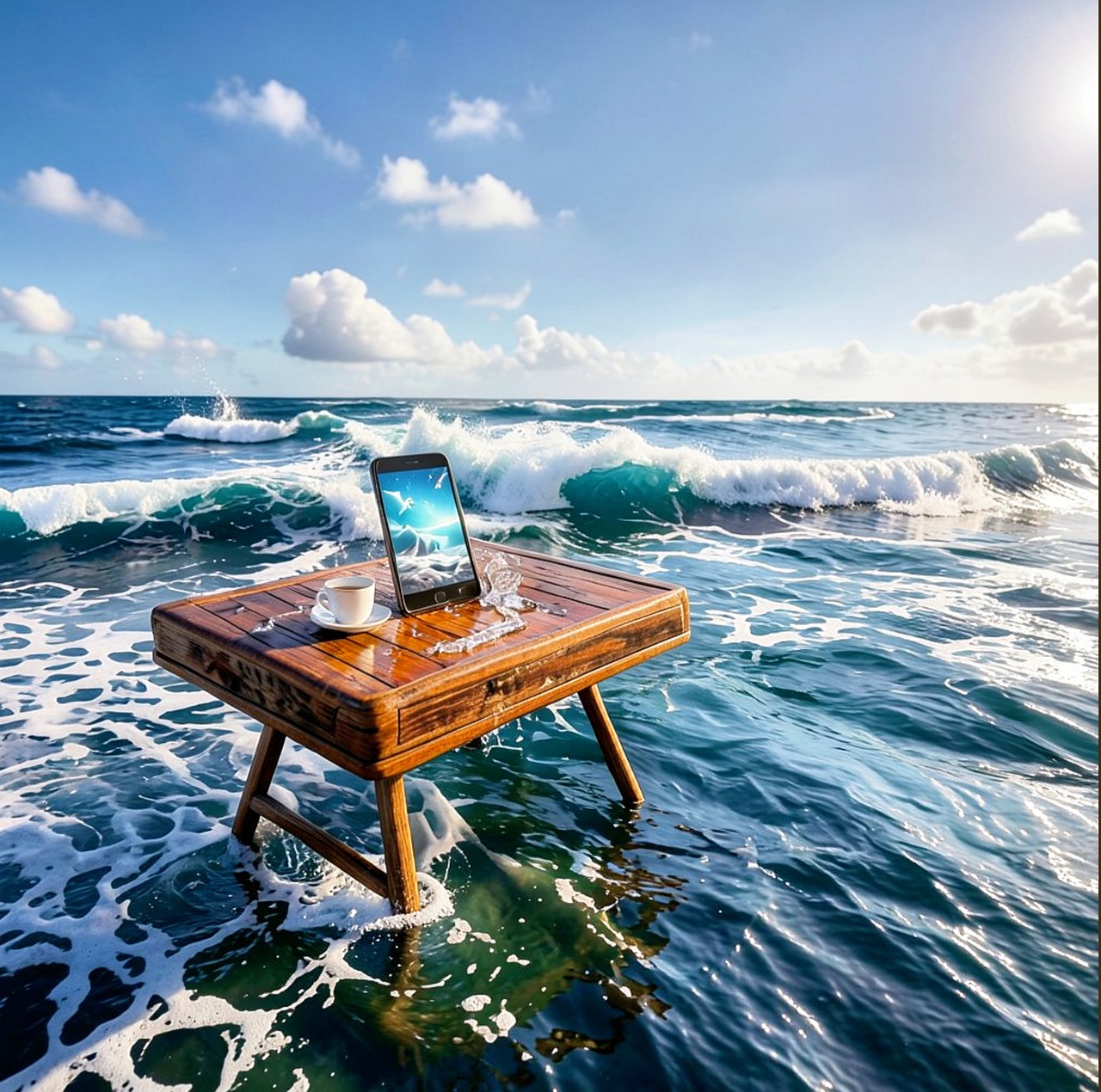 Download free HD stock image of Ocean Wave Free ocean wave table illustration