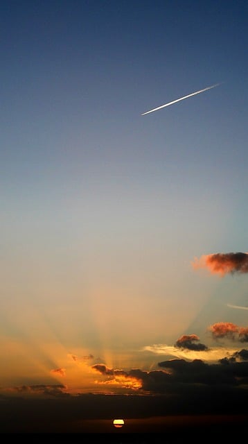 Dämmerung, Sonnenuntergang, Meer
