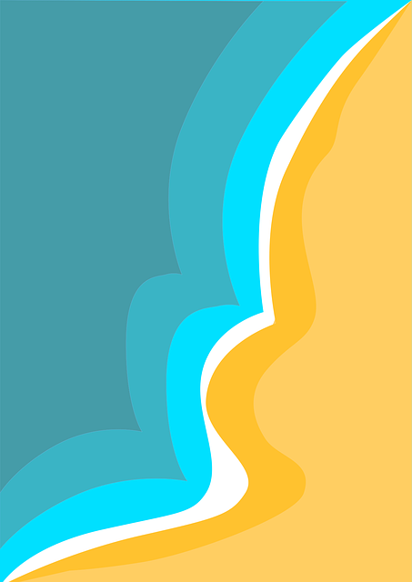 Abstrakte Kunst, Meer, Strand, Sand