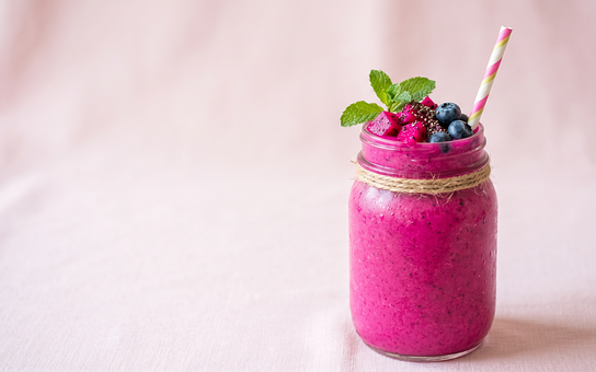 Smoothie, Drachenfrucht, Rosa Smoothie