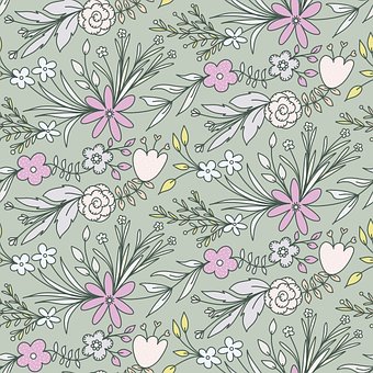 Søm, Mønster, Gentagelse, Blomster