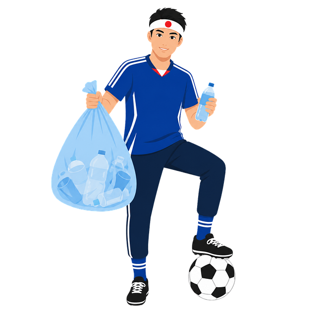 Free japan football fan vector