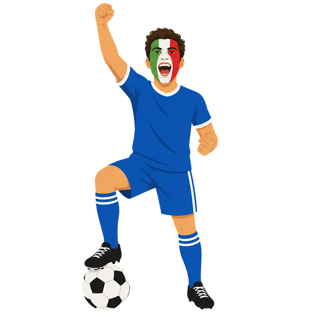 Free italy football football fan vector