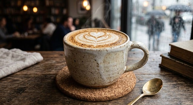 Kaffee, Latte, Latte Kunst, Herz