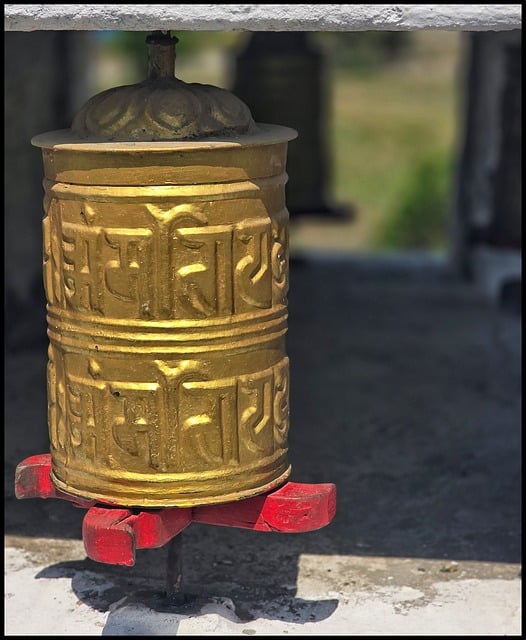 Free Prayer Wheel Gold photo and picture