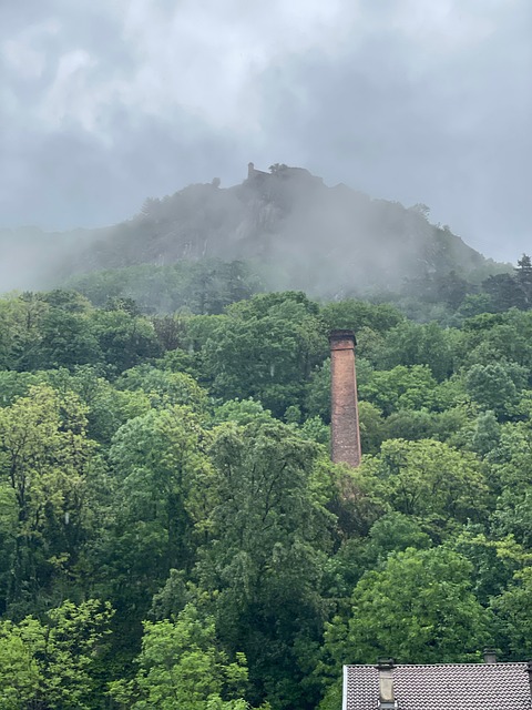 Free Mist Chimney photo and picture