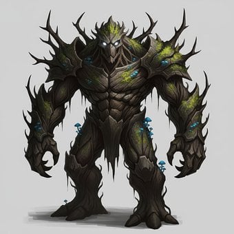 Golem, Monster, Skabning, Fantasy, Bark