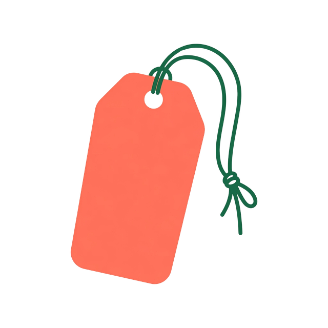 Etiqueta De Preço, Laranja, Corda Verde