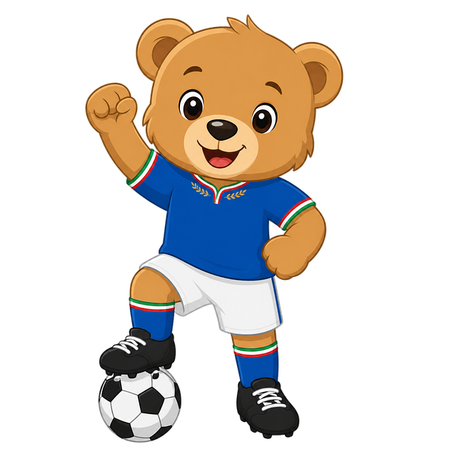Free mascot football italy illustration