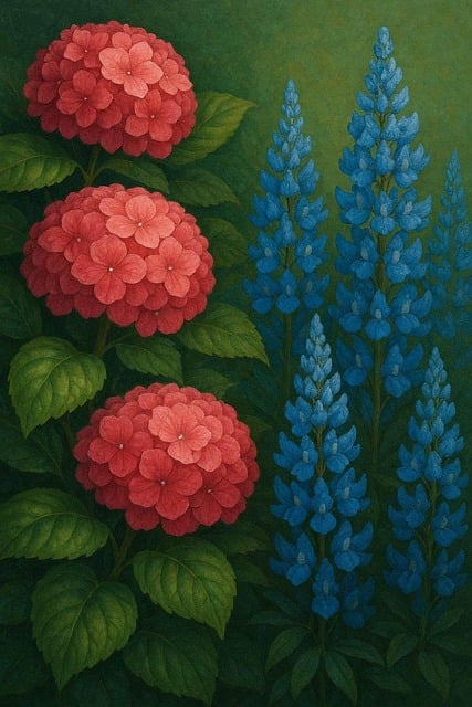 Free hyacinth flower red illustration