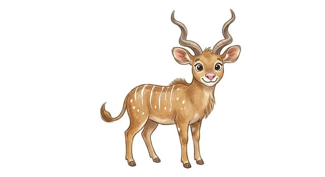 Free Cartoon Deer Animal illustration and picture