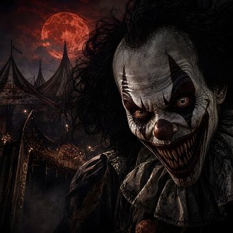 Clown, Eng, Donker, Maan, Horror