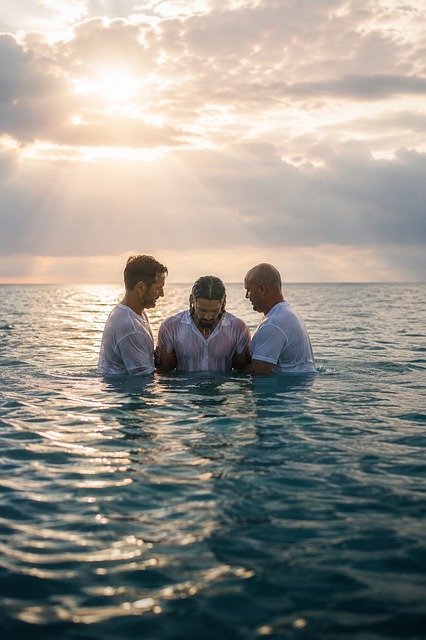 Free Baptism Ocean illustration and picture