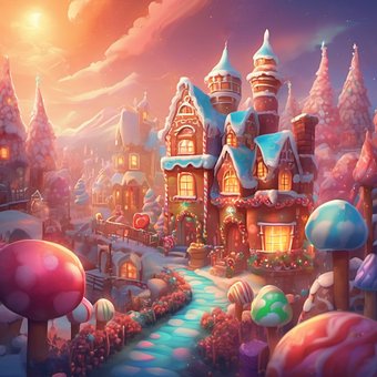 Peperkoek, Dorp, Kerstmis, Snoep