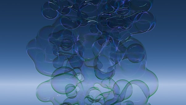 Hipnotic, Bule, Psihedelic, Abstract