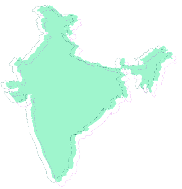 Free india map asia illustration