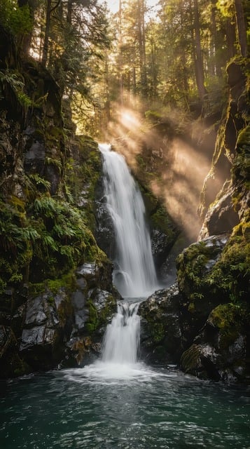 Free Waterfall Forest photo and picture