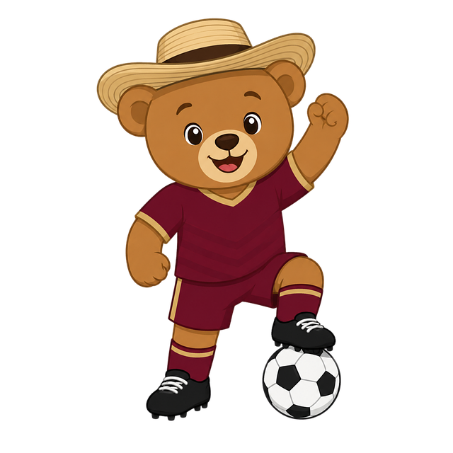 Free football venezuela mascot illustration