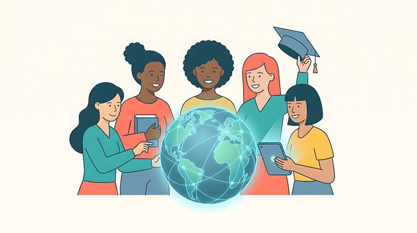 Free Women Globe illustration and picture